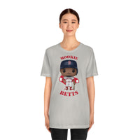 Mookie Betts Boston Red Sox, Soft Cotton Bella and Canvas Short Sleeve Tee shirt