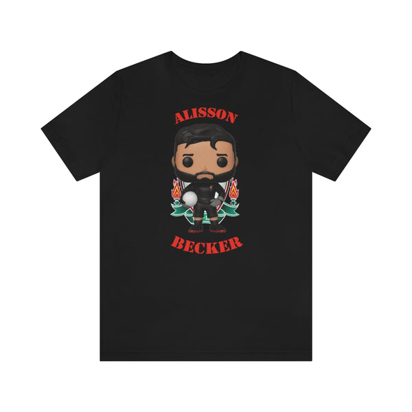 Alisson Becker Liverpool, Soft Cotton Bella and Canvas Short Sleeve Tee shirt