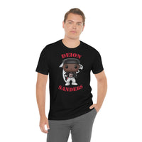 Deion Sanders Atlanta Falcons, Soft Cotton Bella and Canvas Short Sleeve Tee shirt