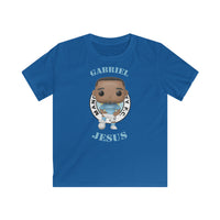 Gabriel Jesus Manchester City, Kids Gildan Softstyle Tee Shirt