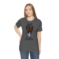Ray Lewis Baltimore Ravens, Soft Cotton Bella and Canvas Short Sleeve Tee shirt