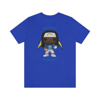 Melvin Gordon L.A Chargers, Soft Cotton Bella and Canvas Short Sleeve Tee shirt
