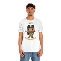 Ben Roethlisberger Pittsburgh Steelers Throwback, Soft Cotton Bella and Canvas Short Sleeve Tee shirt