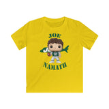 Joe Namath New York Jets, Kids Gildan Softstyle Tee Shirt