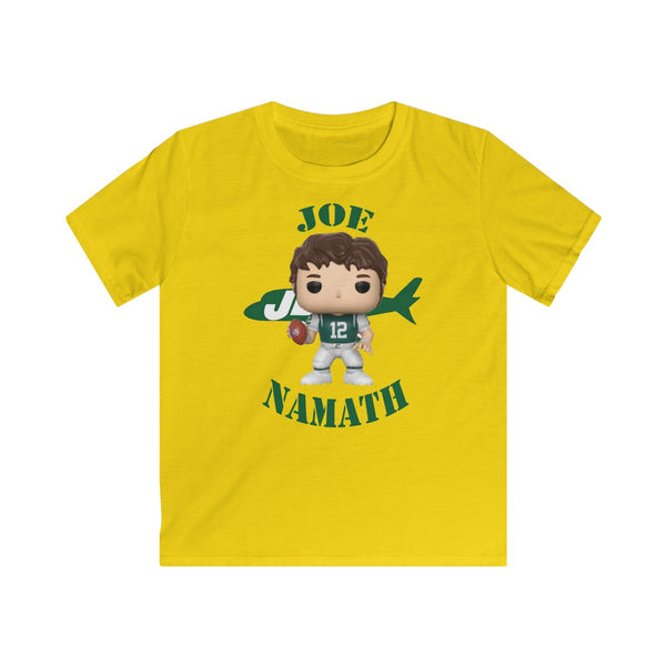 Joe Namath New York Jets, Kids Gildan Softstyle Tee Shirt