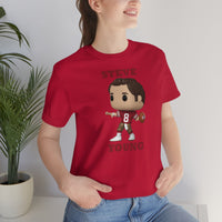 Steve Young San Francisco 49ers, Soft Cotton Bella and Canvas Short Sleeve Tee shirt