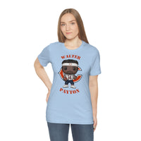 Walter Payton Chicago Bears (White), Soft Cotton Bella and Canvas Short Sleeve Tee shirt