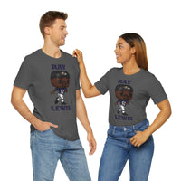 Ray Lewis Baltimore Ravens, Soft Cotton Bella and Canvas Short Sleeve Tee shirt