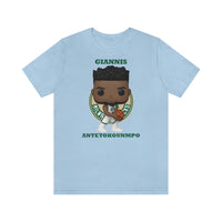 Giannis Antetokounmpo Milwaukee Bucks , Soft Cotton Bella and Canvas Short Sleeve Tee shirt