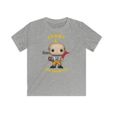 Terry Bradshaw Pittsburgh Steelers (White), Kids Gildan Softstyle Tee Shirt