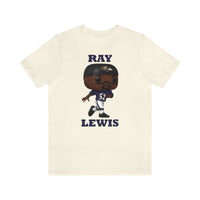 Ray Lewis Baltimore Ravens, Soft Cotton Bella and Canvas Short Sleeve Tee shirt