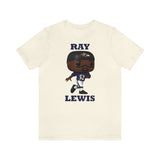 Ray Lewis Baltimore Ravens, Soft Cotton Bella and Canvas Short Sleeve Tee shirt
