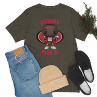 Jerry Rice San Francisco 49ers, Soft Cotton Bella and Canvas Short Sleeve Tee shirt
