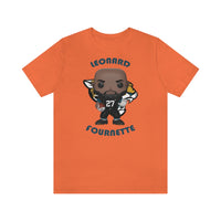 Leonard Fournette Jacksonville Jaguars, Soft Cotton Bella and Canvas Short Sleeve Tee shirt