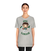 Joe Namath New York Jets, Soft Cotton Bella and Canvas Short Sleeve Tee shirt