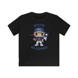 Drew Bledsoe New England Patriots, Kids Gildan Softstyle Tee Shirt