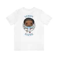 Leroy Sane Manchester City, Soft Cotton Bella and Canvas Short Sleeve Tee shirt
