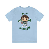 Joe Namath New York Jets, Soft Cotton Bella and Canvas Short Sleeve Tee shirt
