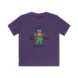 Russell Wilson Seattle Seahawks (Green), Kids Gildan Softstyle Tee Shirt