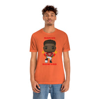 Marcus Rashford Manchester United, Soft Cotton Bella and Canvas Short Sleeve Tee shirt