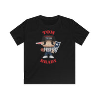 Tom Brady New England Patriots Superbowl, Kids Gildan Softstyle Tee Shirt