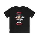 Tom Brady New England Patriots Superbowl, Kids Gildan Softstyle Tee Shirt