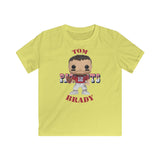 Tom Brady New England Patriots (Throwback), Kids Gildan Softstyle Tee Shirt