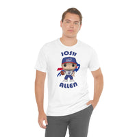 Josh Allen Buffalo Bills, Soft Cotton Bella and Canvas Short Sleeve Tee shirt