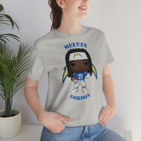 Melvin Gordon L.A Chargers, Soft Cotton Bella and Canvas Short Sleeve Tee shirt