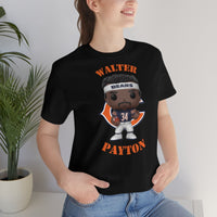 Walter Payton Chicago Bears (Dark), Soft Cotton Bella and Canvas Short Sleeve Tee shirt