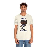 Ray Lewis Baltimore Ravens, Soft Cotton Bella and Canvas Short Sleeve Tee shirt
