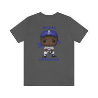 Jackie Robinson L.A/Brooklyn Dodgers, Soft Cotton Bella and Canvas Short Sleeve Tee shirt
