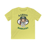Aaron Rodgers Green Bay Packers, Kids Gildan Softstyle Tee Shirt