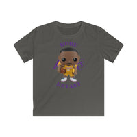 Kobe Bryant L.A Lakers (Yellow), Kids Gildan Softstyle Tee Shirt