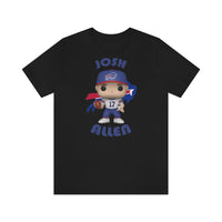Josh Allen Buffalo Bills, Soft Cotton Bella and Canvas Short Sleeve Tee shirt