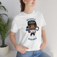 Russell Wilson Seattle Seahawks, Soft Cotton Bella and Canvas Short Sleeve Tee shirt