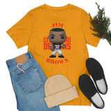 Jim Brown Cleveland Browns, Soft Cotton Bella and Canvas Short Sleeve Tee shirt