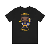 Aaron Donald L.A Rams, Soft Cotton Bella and Canvas Short Sleeve Tee shirt