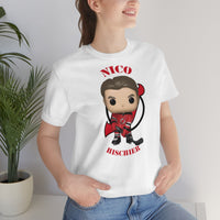 Nico Hischier New Jersey Devils, Soft Cotton Bella and Canvas Short Sleeve Tee shirt