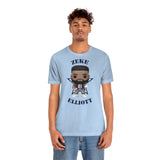 Zeke Elliott Dallas Cowboys (Blue), Soft Cotton Bella and Canvas Short Sleeve Tee shirt
