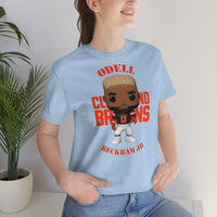 Odell Beckham Jr Cleveland Browns, Soft Cotton Bella and Canvas Short Sleeve Tee shirt
