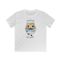 Sergio Aguero Manchester City, Kids Gildan Softstyle Tee Shirt