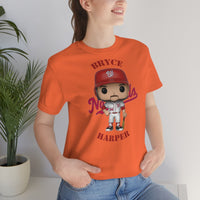 Bryce Harper Washington Nationals, Soft Cotton Bella and Canvas Short Sleeve Tee shirt