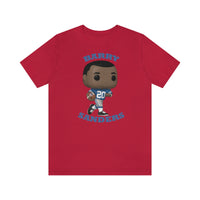 Barry Sanders Detroit Lions, Soft Cotton Bella and Canvas Short Sleeve Tee shirt