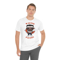 Walter Payton Chicago Bears (White), Soft Cotton Bella and Canvas Short Sleeve Tee shirt