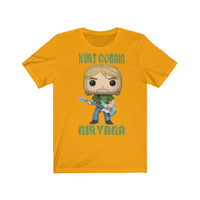 Kurt Cobain Green Jumper, Soft Cotton Bella and Canvas Short Sleeve Tee shirt