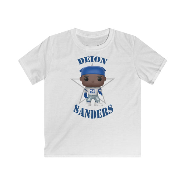 Deion Sanders Dallas Cowboys, Kids Gildan Softstyle Tee Shirt
