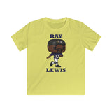 Ray Lewis Baltimore Ravens, Kids Gildan Softstyle Tee Shirt