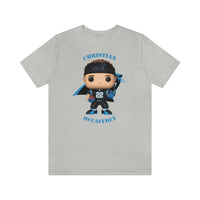 Christian McCaffrey Carolina Panthers, Soft Cotton Bella and Canvas Short Sleeve Tee shirt