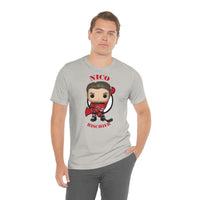 Nico Hischier New Jersey Devils, Soft Cotton Bella and Canvas Short Sleeve Tee shirt